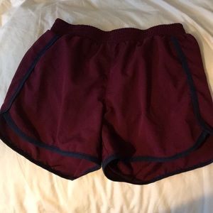 burgundy shorts!